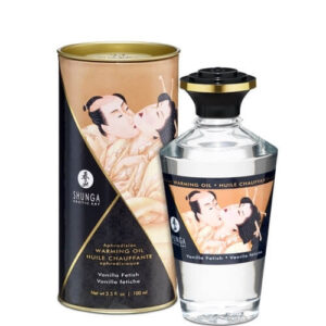 Shunga - masážní olej s hřejivým účinkem (vanilka) - 100ml