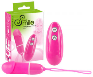 Smile Bullet - vibrační vajíčko na dálkové ovládání (růžové)
