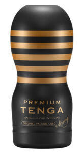 TENGA Premium Strong - disposable masturbator (black)