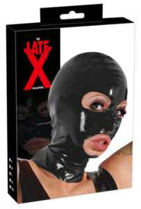 The X Late Latex Mask - latexová maska na hlavu (čierna)