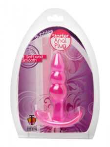 Trinity Vibes Bubbles Bumpy Starter Anal Plug - Kuličkový anální dildo pro začátečníky (růžové)