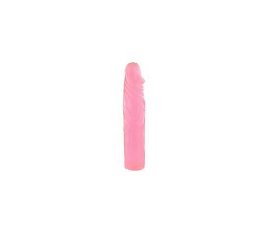 Tvrdé dildo z příjemného gelového materiálu s žilkovaným povrchem pro extra potěšení při používání