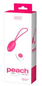 VeDO Peach - Cordless Radio Vibration Egg (Pink)