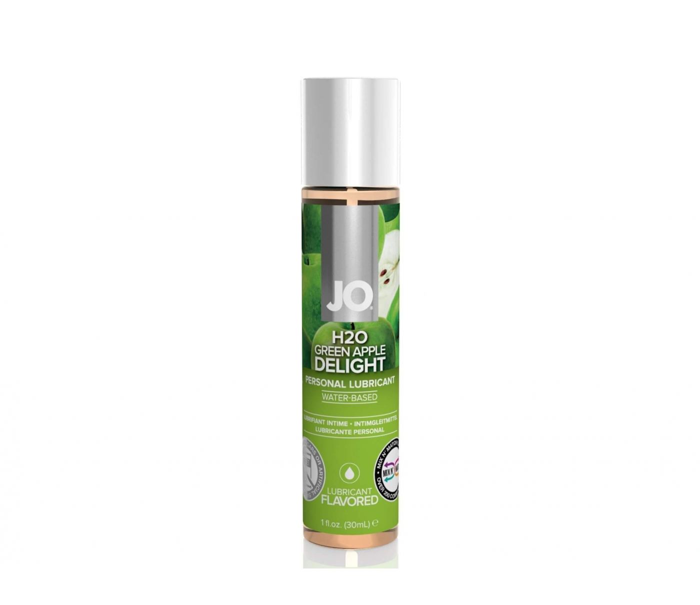 Veganský lubrikační gel s příchutí zelené jablko