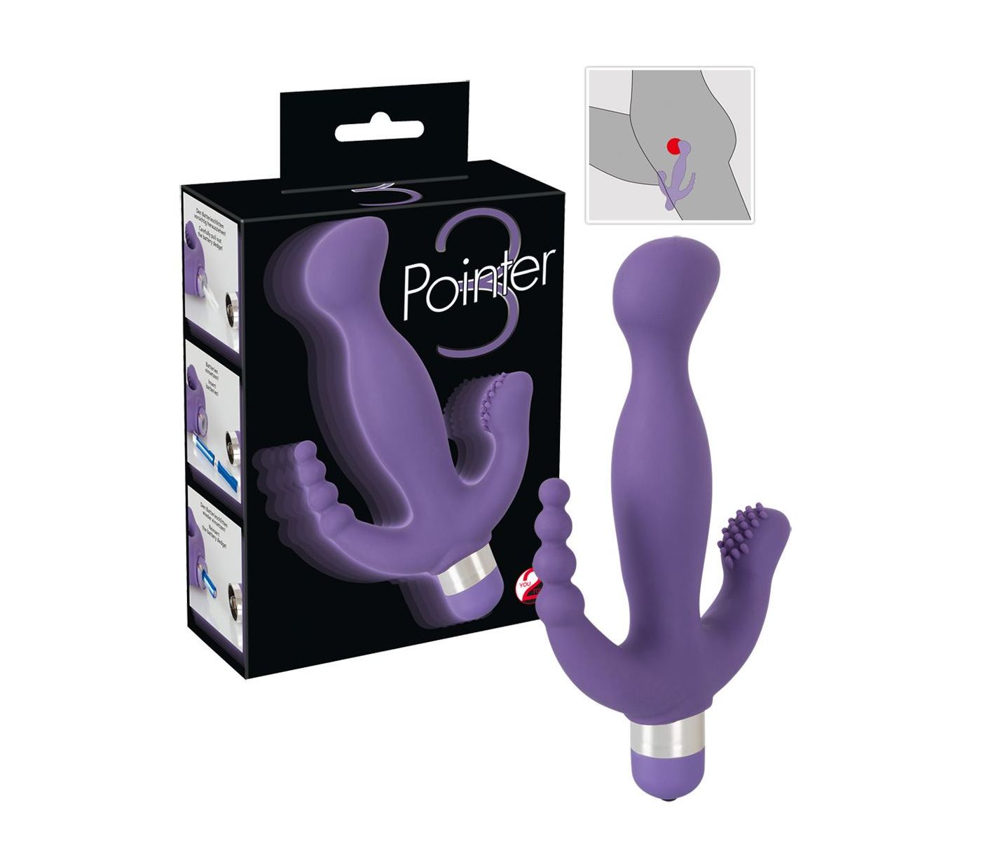 Vibrátor pro trojité potěšení pro klitoris