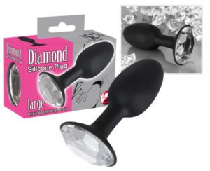 YOU2TOYS Diamond Silicone Plug large - anální kolík silikonový velký