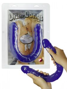 YOU2TOYS Ultra dongs - dvojité gelové dildo modré