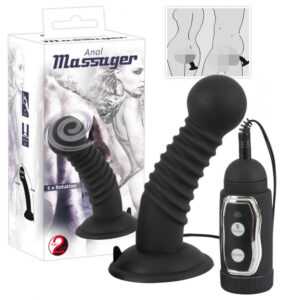 You2Toys Anal Massager - otáčivý anální vibrátor (černý)