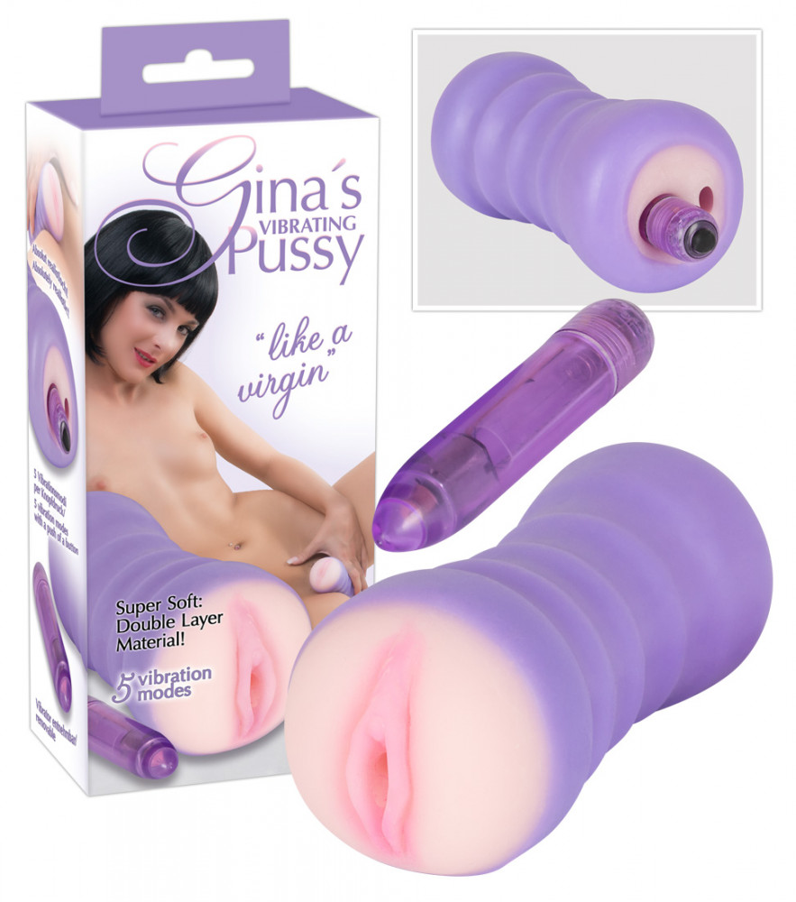 You2Toys Gina's Vibrating Pussy - masturbátor s vyjímatelným vibrátorem