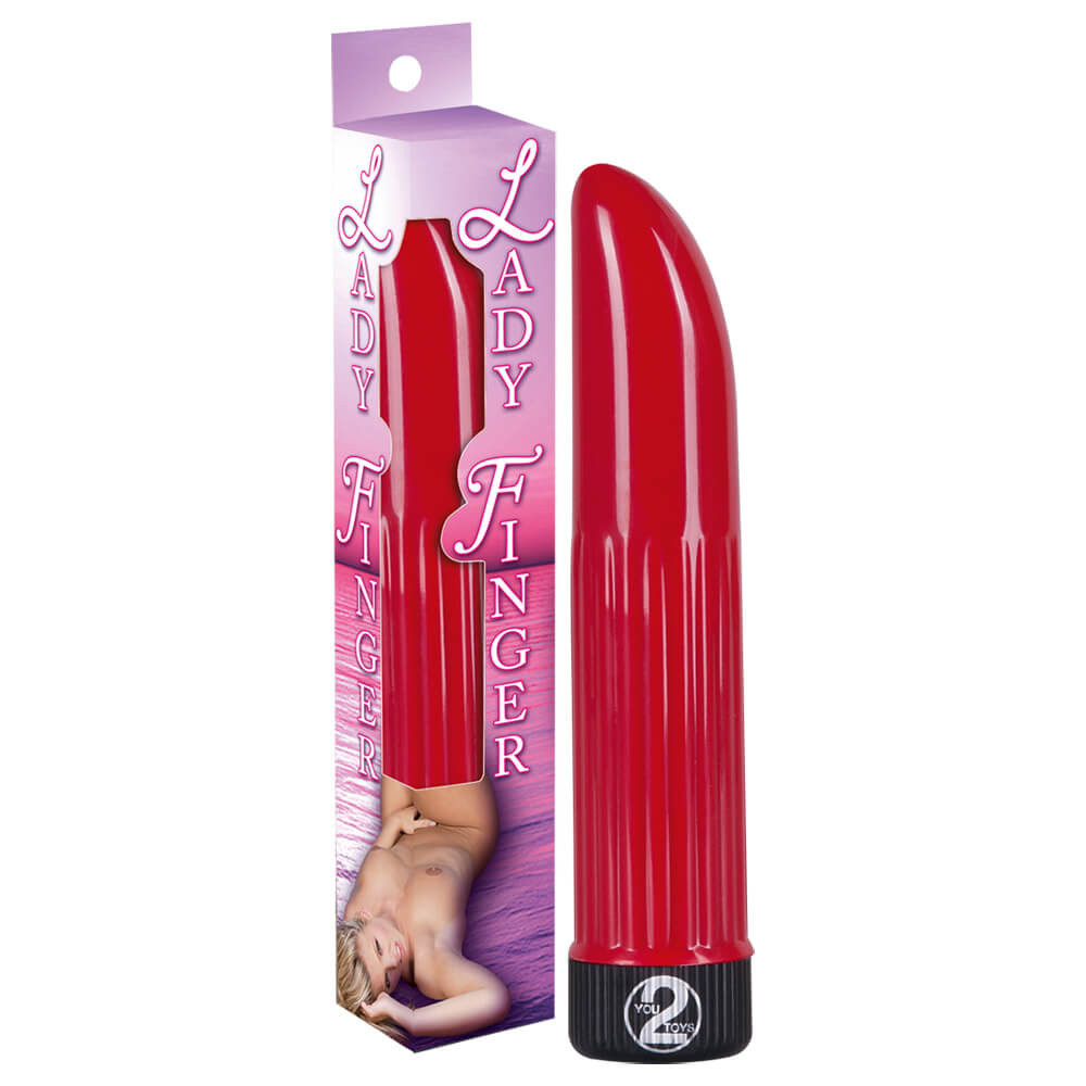 You2Toys Lady Finger - vibrátor červený (13 cm)