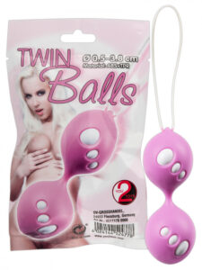 You2Toys Twin Balls - dvojice venušiných kuliček (růžová)