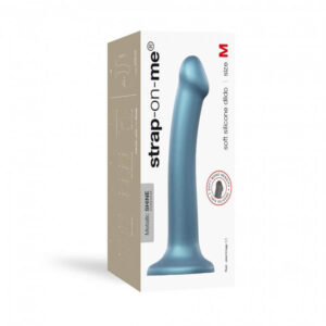 strap-on-me metallic shine dildo (Blue)