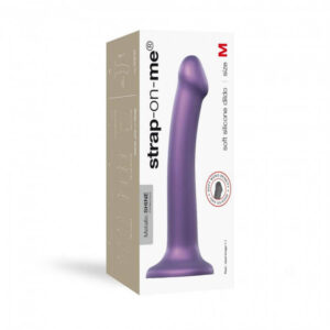 strap-on-me metallic shine dildo (Purple)