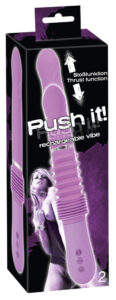 You2Toys Push it - nabíjecí silikonový vibrátor s posuvným pohybem (fialový)